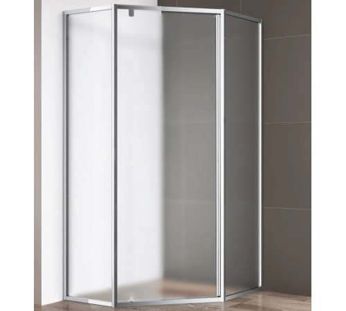 Душевой уголок Cezares Eco-O-P-1-90-P-Cr, 90 x 90 см, стекло рифленое, профиль хром