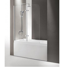 Душевая шторка на ванну Cezares Eco-O-V-21-120/140-C-Cr 120x140 см стекло прозрачное