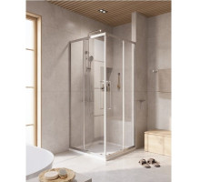 Душевой уголок Cezares RELAX-304-A-2-90-C-CR, 90 х 90 см, стекло прозрачное, профиль хром