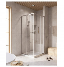 Душевой уголок Cezares RELAX-304-A-2-90-C-CR, 90 х 90 см, стекло прозрачное, профиль хром