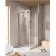 Душевой уголок Cezares RELAX-304-A-2-90-C-CR, 90 х 90 см, стекло прозрачное, профиль хром