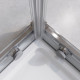 Душевой уголок Cezares RELAX-304-A-2-90-C-CR, 90 х 90 см, стекло прозрачное, профиль хром