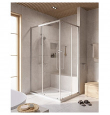 Душевой уголок Cezares RELAX-304-AH-2-120/90-C-CR, 120 х 90 см, стекло прозрачное, профиль хром