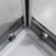 Душевой уголок Cezares RELAX-304-AH-2-120/90-C-GM, 120 х 90 см, стекло прозрачное, профиль оружейная сталь