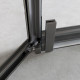 Душевой уголок Cezares RELAX-304-P-1-100-C-GM, 100 х 100 см, стекло прозрачное, профиль оружейная сталь