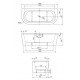 Ванна акриловая Cezares Slim Wall-180-80-44-W37, 180 x 80 см, белый