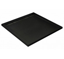 Душевой поддон Cezares TRAY-AS-A-90-30-NERO, 90 х 90 см, квадратный, искусственный камень, черный матовый