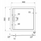 Душевой поддон Cezares TRAY-AS-A-90-30-NERO, 90 х 90 см, квадратный, искусственный камень, черный матовый