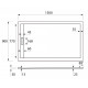Душевой поддон Cezares Tray TRAY-AS-AH-150/90-30-W-AS 150 x 90 см из искусственного мрамора