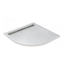 Душевой поддон Cezares TRAY-AS-R-80-30-W, 80 х 80 см, четверть круга, искусственный камень, белый