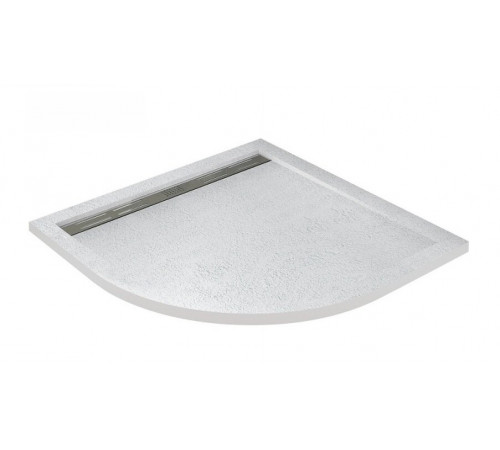 Душевой поддон Cezares TRAY-AS-R-80-30-W, 80 х 80 см, четверть круга, искусственный камень, белый