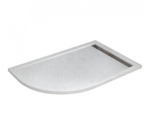 Душевой поддон Cezares TRAY-AS-RH-100/80-30-W-R, 100 х 80 см, асимметричный, искусственный камень, правый, белый