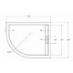 Душевой поддон Cezares TRAY-AS-RH-100/80-30-W-R, 100 х 80 см, асимметричный, искусственный камень, правый, белый