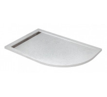 Душевой поддон Cezares TRAY-AS-RH-120/80-30-W-L, 120 х 80 см, асимметричный, искусственный камень, белый