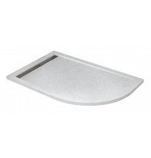 Душевой поддон Cezares TRAY-AS-RH-120/80-30-W-L, 120 х 80 см, асимметричный, искусственный камень, белый