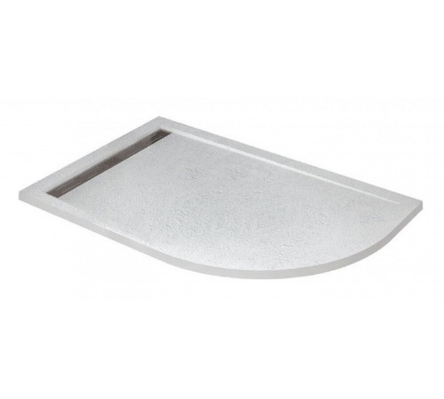 Душевой поддон Cezares TRAY-AS-RH-120/80-30-W-L, 120 х 80 см, асимметричный, искусственный камень, белый