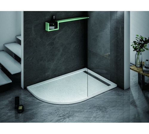 Душевой поддон Cezares Tray-AS 120 x 90 см из искусственного мрамора, левый/правый, TRAY-AS-RH-120/90-550-30-W