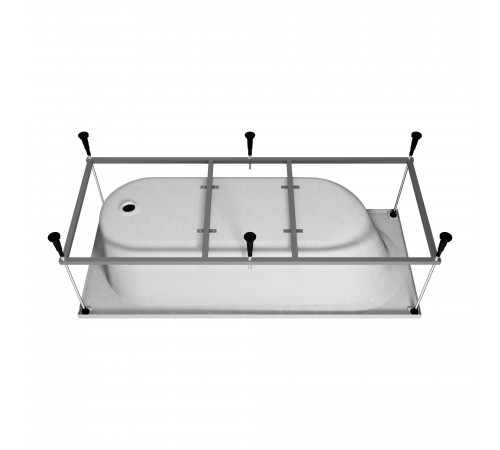 Ванна акриловая Vincea VBT-2B170-FR, 170 x 70 см, белая
