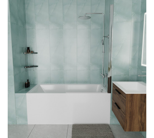 Ванна акриловая Vincea VBT-2G150-LG, 150 x 70 см, с ножками, белая