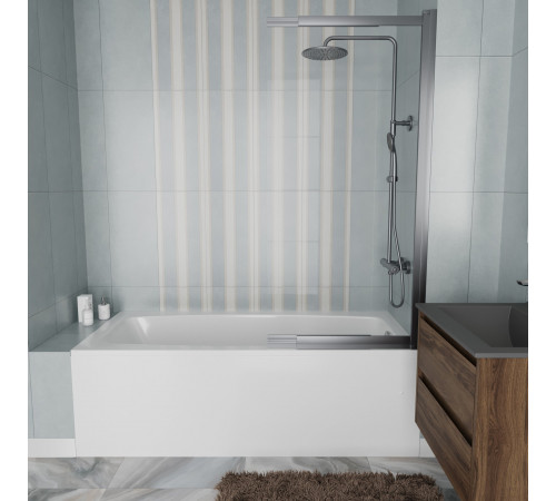 Ванна акриловая Vincea VBT-2S170-FR, 170 x 75 см, белая