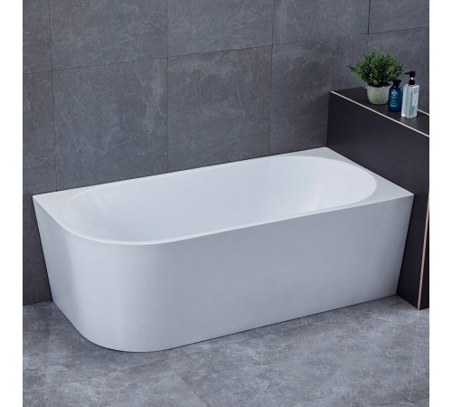 Ванна акриловая Vincea VBT-402-1600L/VBT-402-1600R, 160 x 75 см, слив-перелив в комплекте, левая/правая, цвет белый