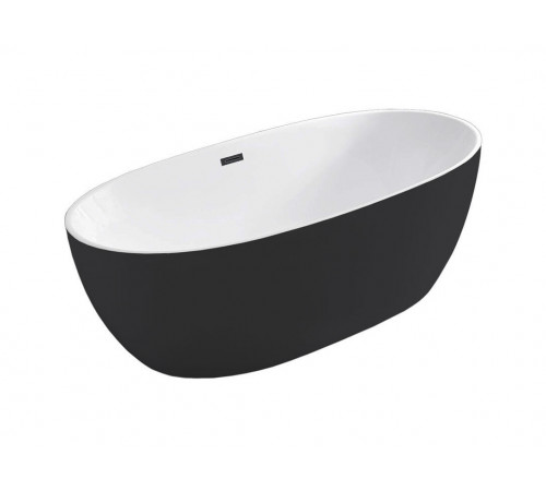 Ванна акриловая Vincea VBT-405-1700MB, 170 x 80 см, слив-перелив в комплекте, черный матовый