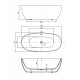Ванна акриловая Vincea VBT-405-1860, 186 x 88.5 см, щелевой перелив