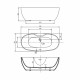 Ванна акриловая Vincea 170 x 80 см, VBT-405B-1700, щелевой перелив