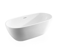 Ванна акриловая Vincea VBT-408-1500, 150 x 80 см, щелевой перелив, цвет белый