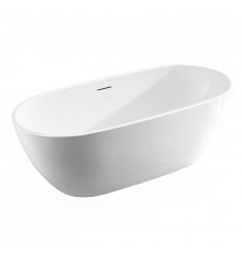 Ванна акриловая Vincea VBT-408-1500, 150 x 80 см, щелевой перелив, цвет белый