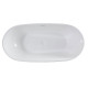 Ванна акриловая Vincea VBT-408-1500, 150 x 80 см, щелевой перелив, цвет белый