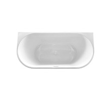 Ванна акриловая Vincea VBT-421-1500, 150 x 75 см, щелевой перелив, цвет белый