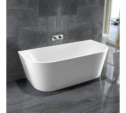 Ванна акриловая Vincea VBT-421-1500, 150 x 75 см, щелевой перелив, цвет белый