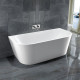 Ванна акриловая Vincea VBT-421-1500, 150 x 75 см, щелевой перелив, цвет белый