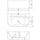Ванна акриловая Vincea VBT-427-1700, 170 x 80 см, щелевой перелив, цвет белый
