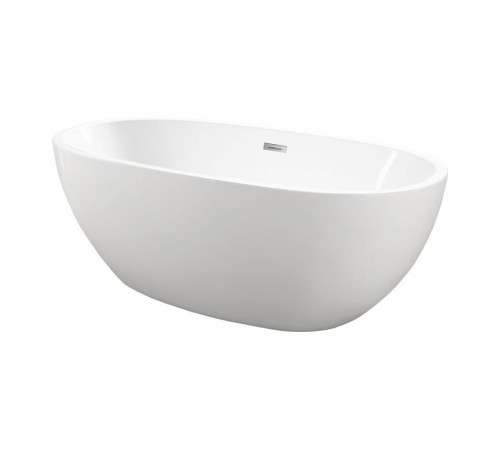 Ванна акриловая Vincea VBT-509, 165 x 75 см, слив-перелив хром в комплекте, белая