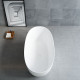Ванна Vincea Solid Surface VBT-6S01MW белая матовая из искусственного камня 170x75 см, слив-перелив в комплекте