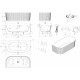 Ванна акриловая Vincea VBT-706-1700, 170 x 80 см, белая