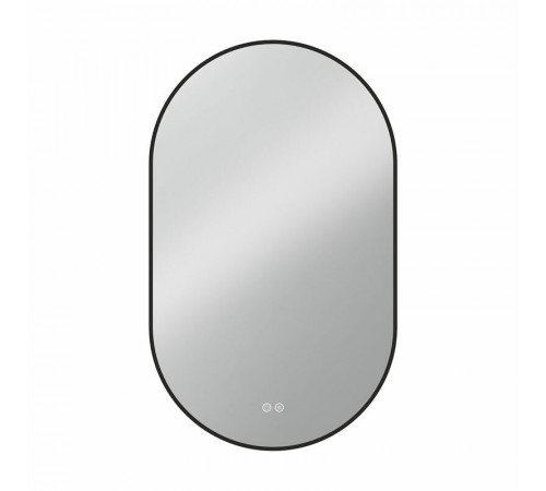 Зеркало Vincea 60 х 100 см, LED c сенсорным выключателем и диммером, с функцией антизапотевания, черная рама, VLM-3AU100B-2