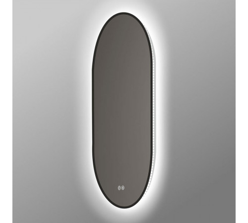 Зеркало Vincea 60 х 100 см, LED c сенсорным выключателем и диммером, с функцией антизапотевания, черная рама, VLM-3AU100B-2
