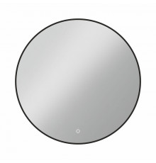 Зеркало Vincea 70 х 70 см, LED c сенсорным выключателем и диммером, черная рама, VLM-3DE700B