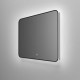 Зеркало Vincea 120 х 80 см, LED c сенсорным выключателем и диммером, черная рама, VLM-3VC120B
