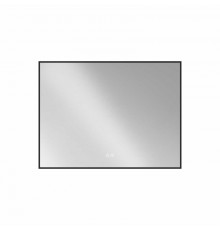 Зеркало Vincea 80 х 60 см, LED c сенсорным выключателем и диммером, с функцией антизапотевания, черная рама, VLM-3VN800B-2