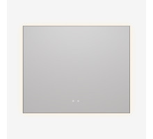 Зеркало Vincea VLM-4F100GM-2, 100 х 80 см, LED-подсветка, с сенсорным выключателем, рама воронёная сталь, gunmetal