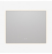 Зеркало Vincea VLM-4F100GM-2, 100 х 80 см, LED-подсветка, с сенсорным выключателем, рама воронёная сталь, gunmetal