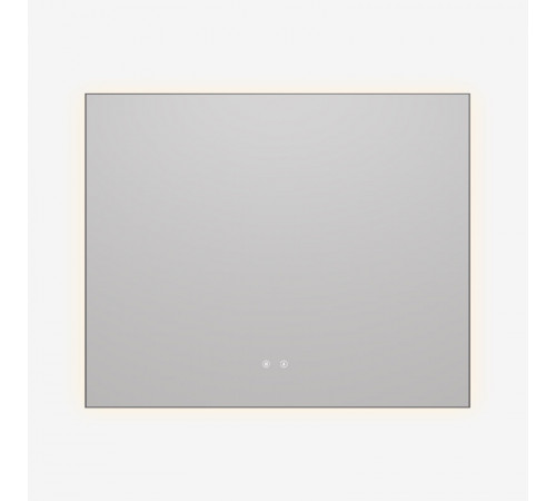 Зеркало Vincea VLM-4F100GM-2, 100 х 80 см, LED-подсветка, с сенсорным выключателем, рама воронёная сталь, gunmetal