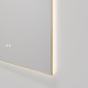 Зеркало Vincea VLM-4F120BG-2, 120 х 80 см, LED-подсветка, с сенсорным выключателем, диммером, рама брашированное золото