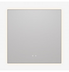 Зеркало Vincea VLM-4F800GM-2, 80 х 80 см, LED-подсветка, с сенсорным выключателем, рама воронёная сталь, gunmetal