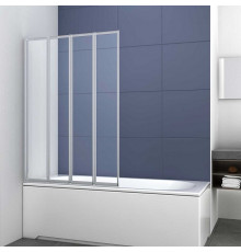 Шторка для ванны Vincea VSB 100 см, стекло прозрачное, профиль хром, VSB-31100CL