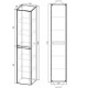 Пенал Vincea Vico VSC-2V170VO 35 см, подвесной, дуб винтаж